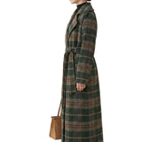 Ivy | Forest Green Check Longline Coat  — Final Edit