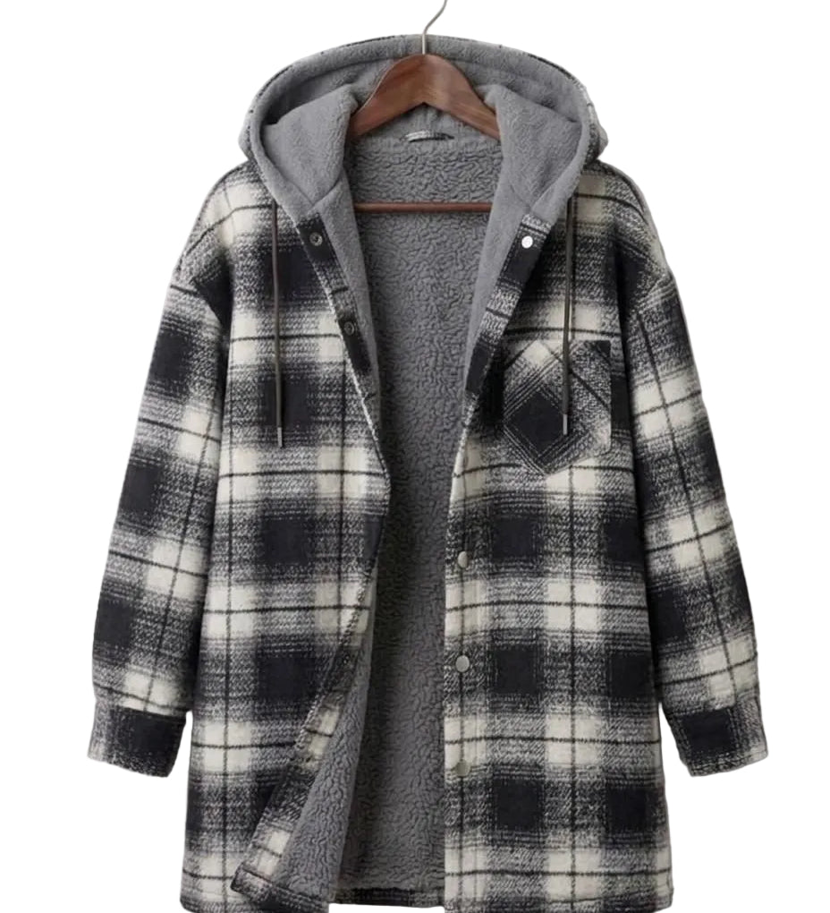 Piper™ | Hooded Flannel Shacket — Final Edit