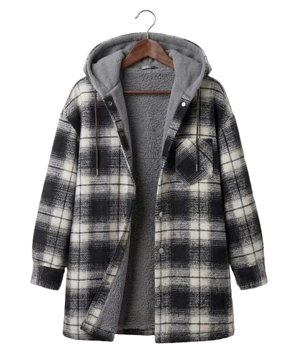 Piper™ | Hooded Flannel Shacket — Final Edit