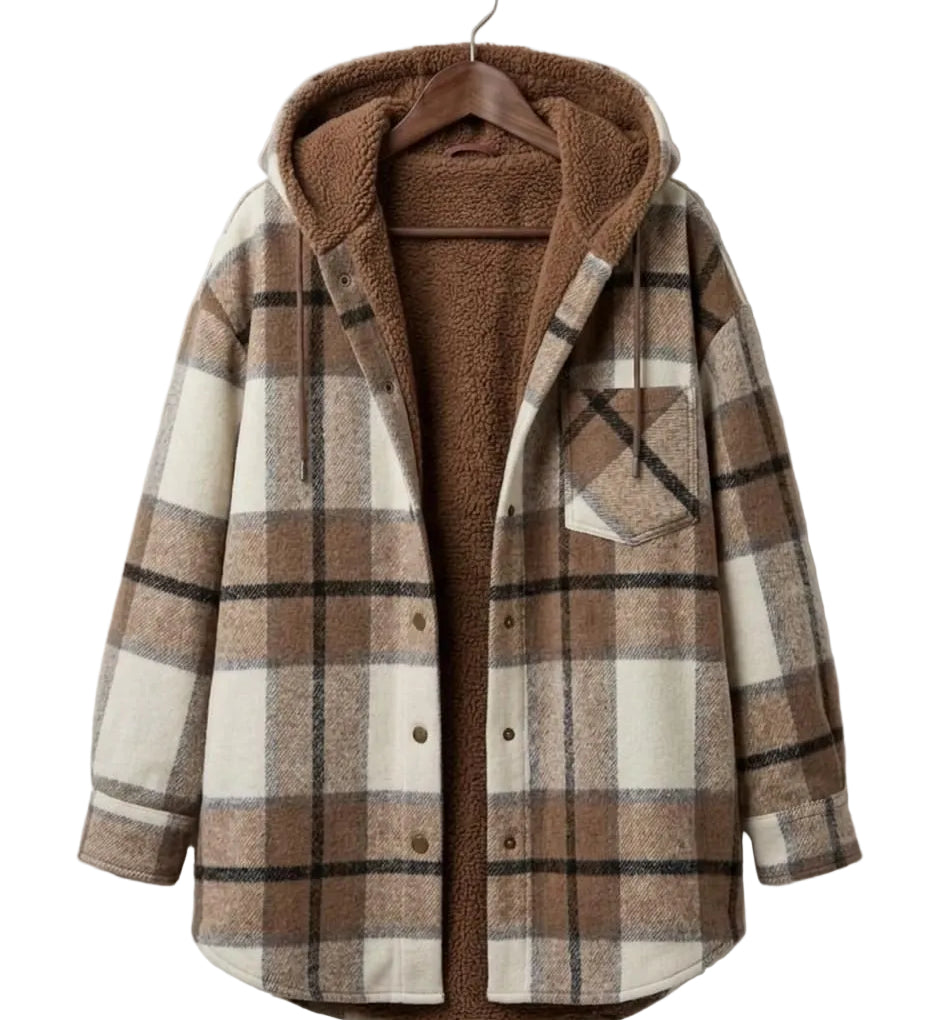 Piper™ | Hooded Flannel Shacket — Final Edit