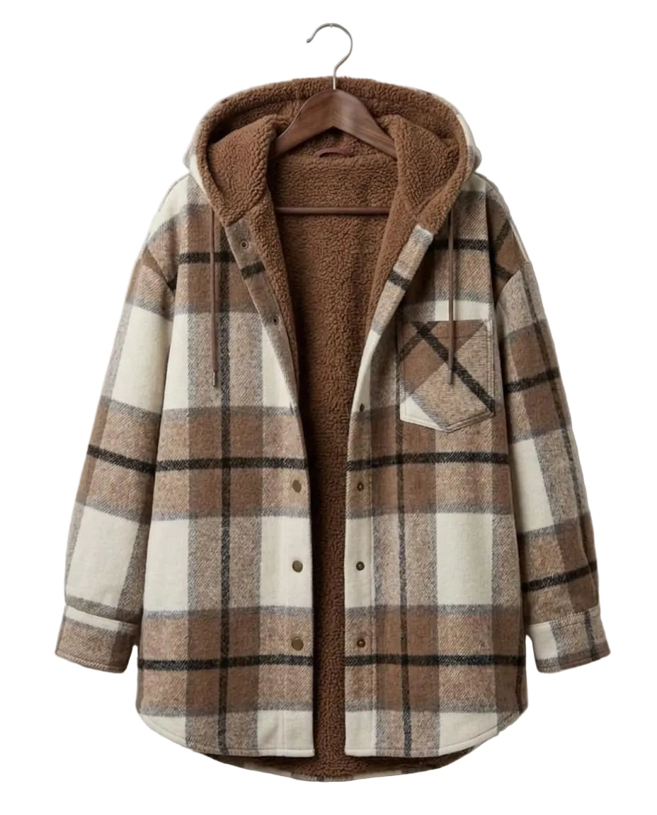 Piper™ | Hooded Flannel Shacket — Final Edit
