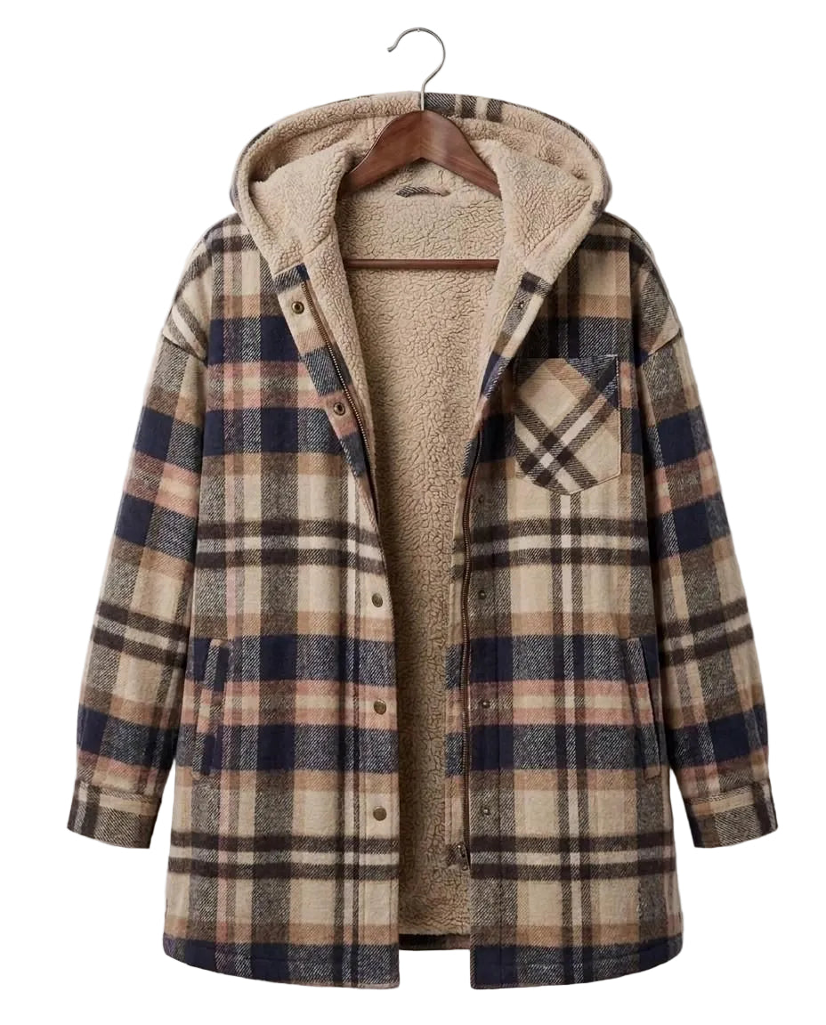 Piper™ | Hooded Flannel Shacket — Final Edit