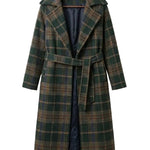 Ivy | Forest Green Check Longline Coat  — Final Edit