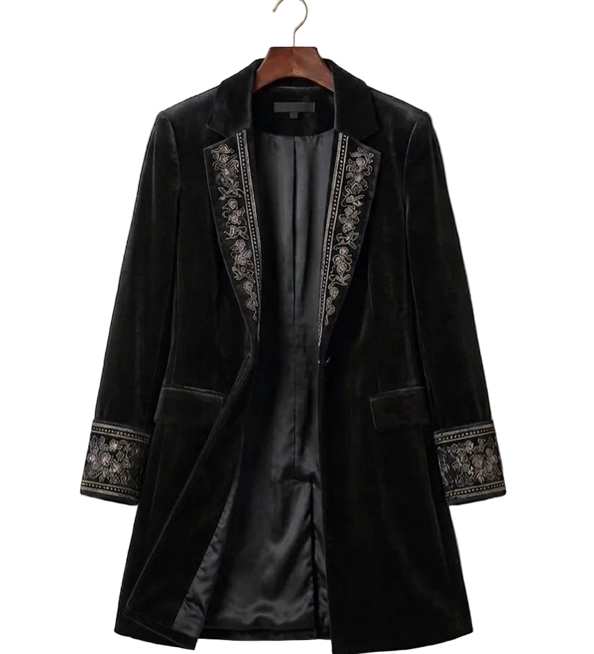 Elise™ | Velvet Statement Blazer — Final Edit