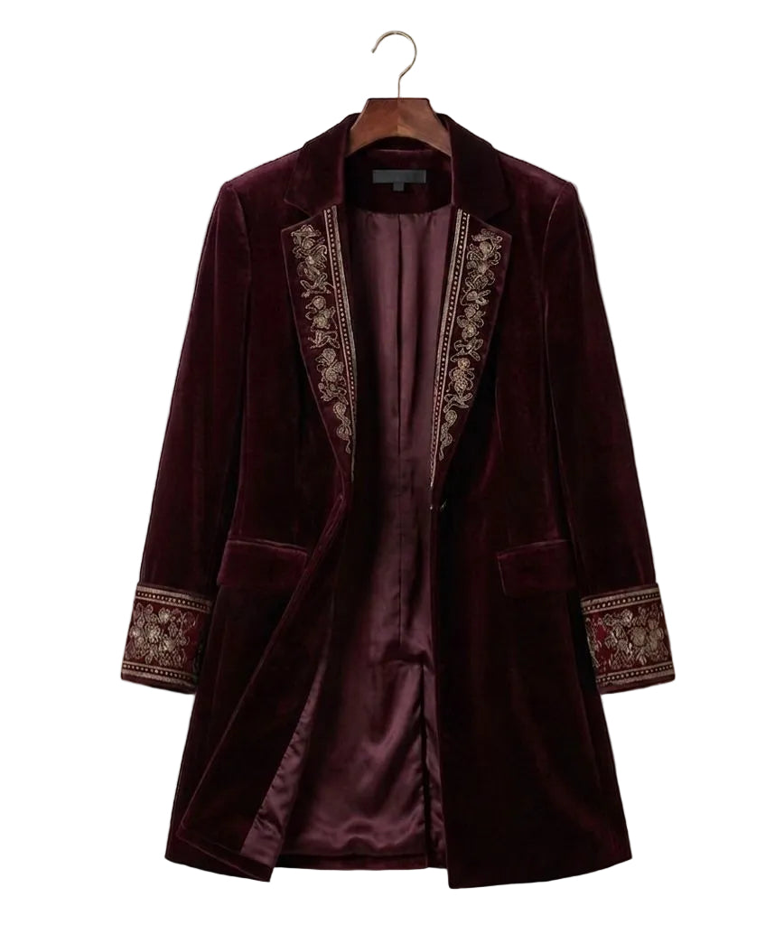 Elise™ | Velvet Statement Blazer — Final Edit