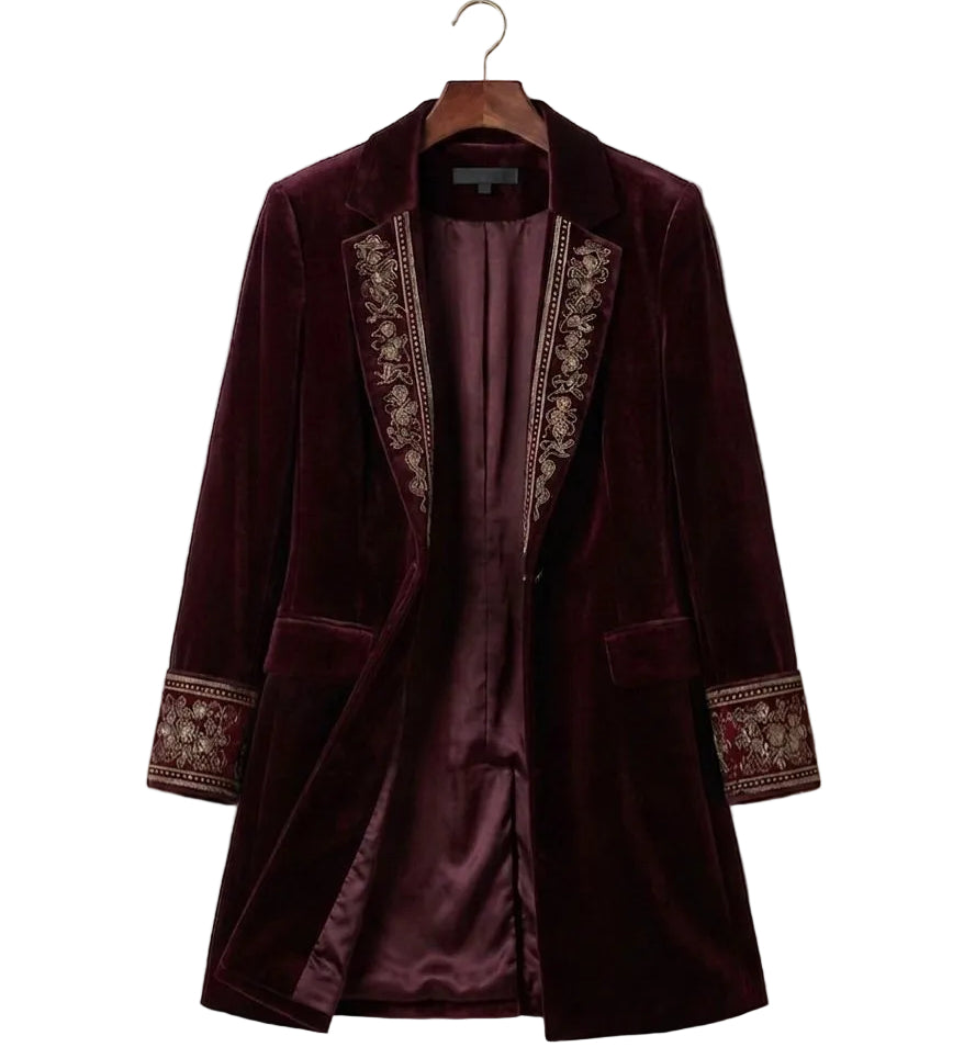 Elise™ | Velvet Statement Blazer — Final Edit