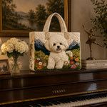 Quilted Tote Bag - Enchanted Dog