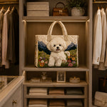 Quilted Tote Bag - Enchanted Dog