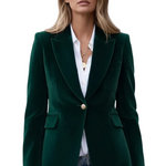 Women’s Blazer with Lapels and Single Button