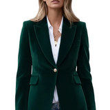 Women’s Blazer with Lapels and Single Button