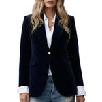 Women’s Blazer with Lapels and Single Button