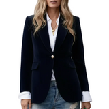 Women’s Blazer with Lapels and Single Button