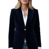 Women’s Blazer with Lapels and Single Button