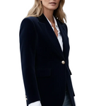 Women’s Blazer with Lapels and Single Button