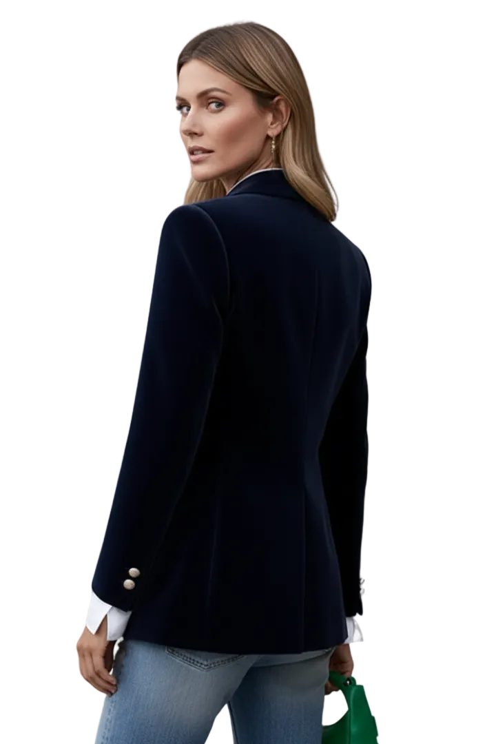 Women’s Blazer with Lapels and Single Button
