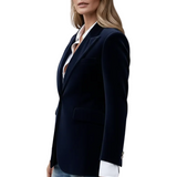 Women’s Blazer with Lapels and Single Button