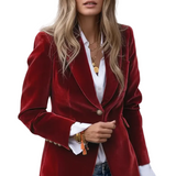 Women’s Blazer with Lapels and Single Button