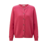 Women’s Cardigan with Round Neck and Button Front