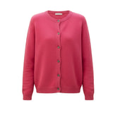 Women’s Cardigan with Round Neck and Button Front