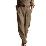 CLASSIC CHECKED JUMPSUIT WITH ELEGANT CUT