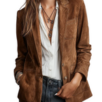 Vintage Brown Suede Jacket