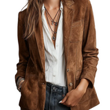 Vintage Brown Suede Jacket