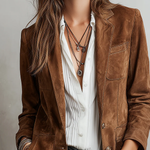 Vintage Brown Suede Jacket