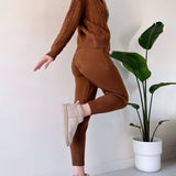 JACQUARD TWIST TWO-PIECE SET