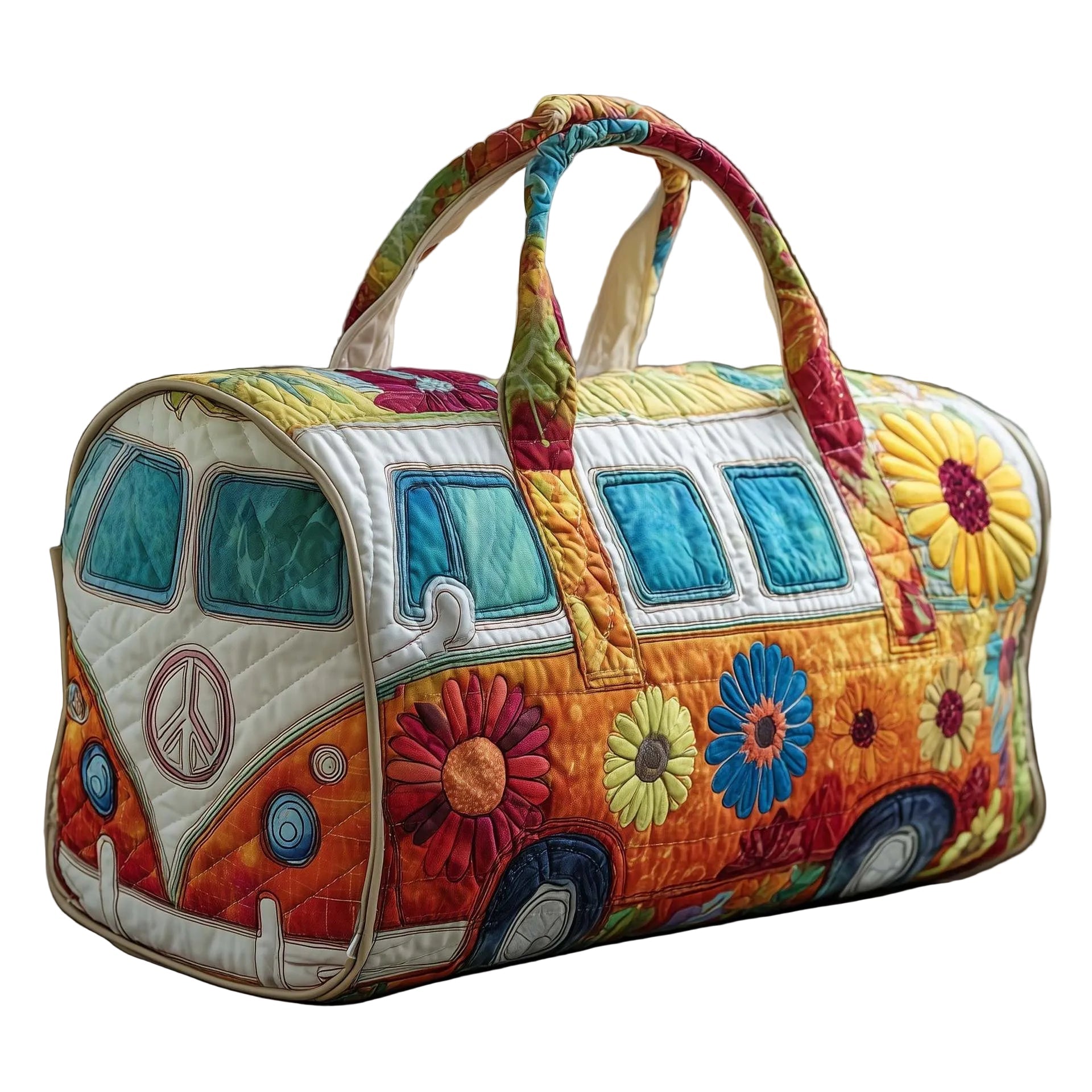 BOLSA DUFFLE ACOLCHADA CON ESTILO HIPPY VAN