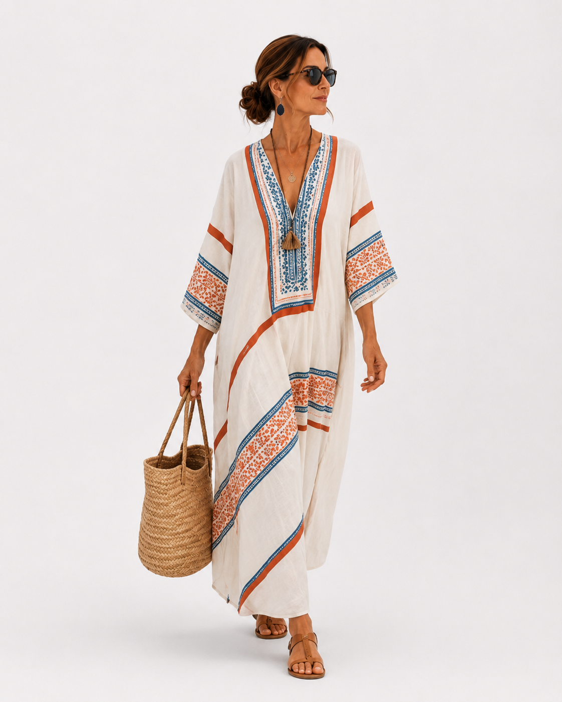 WHITE ETHNIC CAFTAN 2