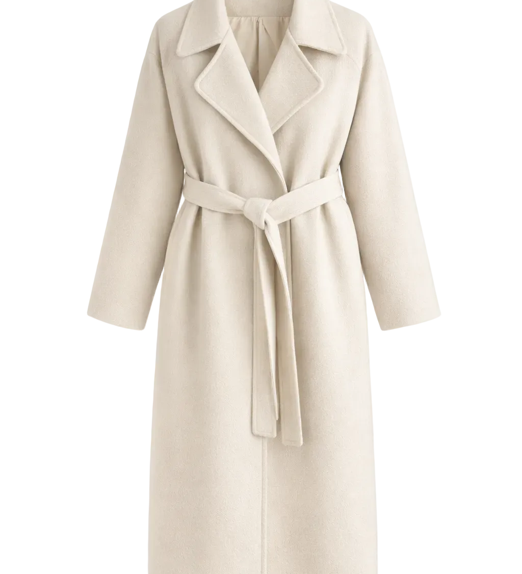 Kaith™ | Elegant Belted Long Coat