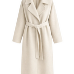Kaith™ | Elegant Belted Long Coat