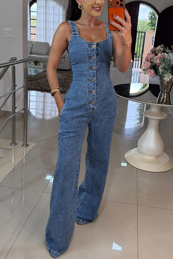 DENIM JUMPSUIT