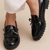 FRINGE BOW SHOES
