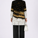 BLACK & GOLD MARBLE THREE-PIECE SET