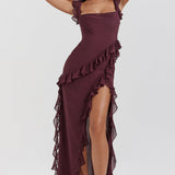 ELEGANT FLOWY MAXI DRESS