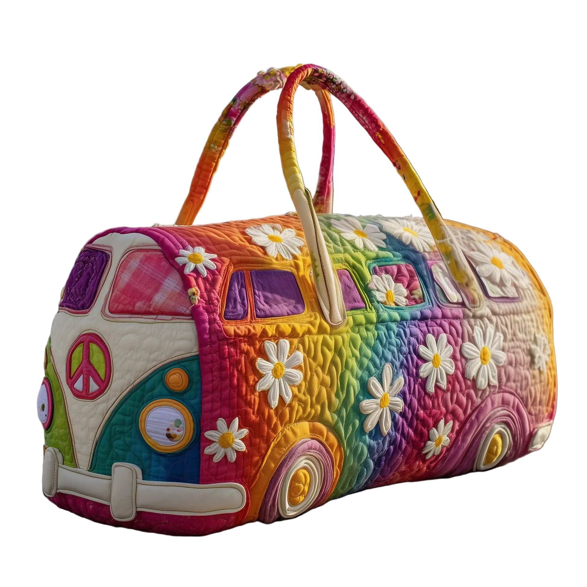 BOLSA DUFFLE ACOLCHADA CON ESTILO HIPPY VAN