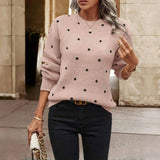 CLASSIC SPOTTED KNIT SWEATER