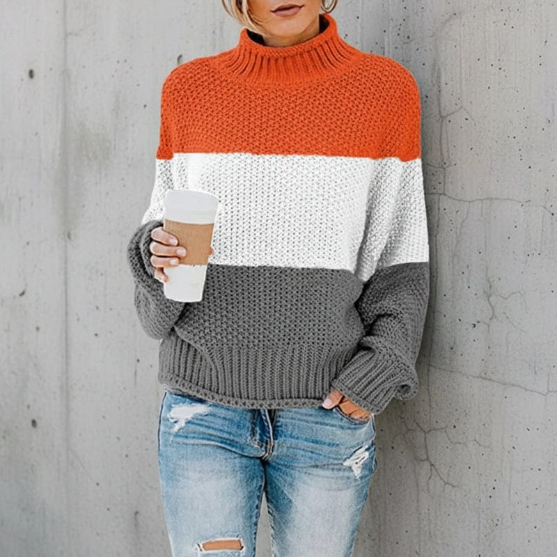 Boho Striped Knit Sweater