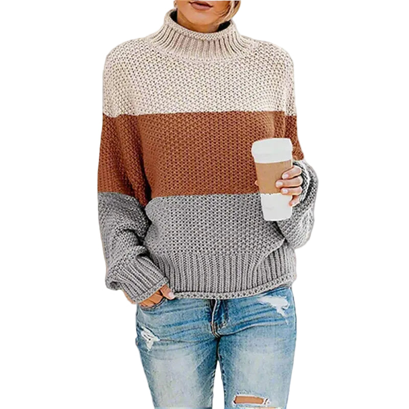 Boho Striped Knit Sweater