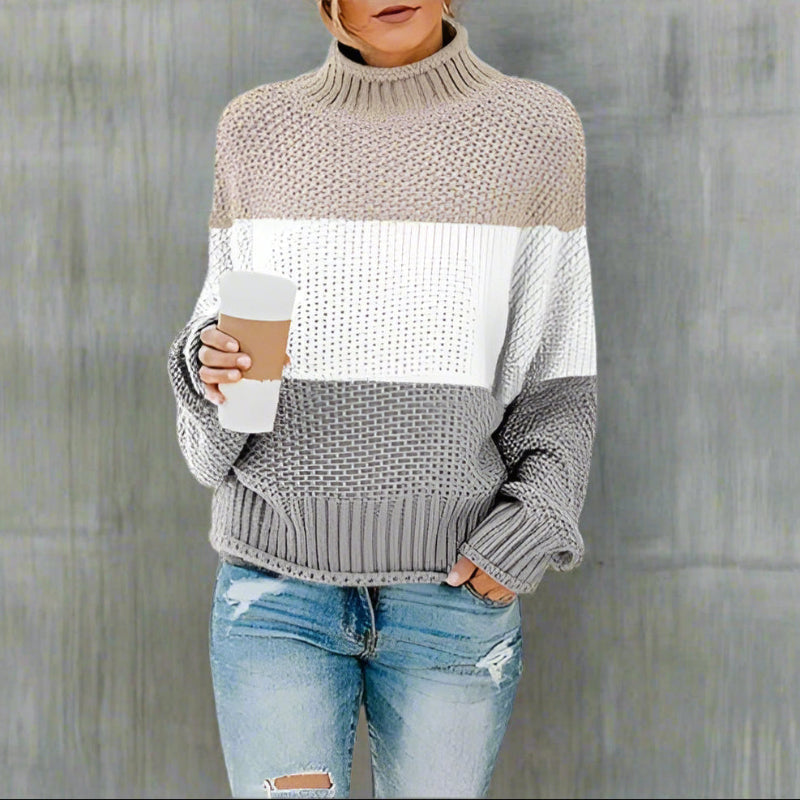 Boho Striped Knit Sweater