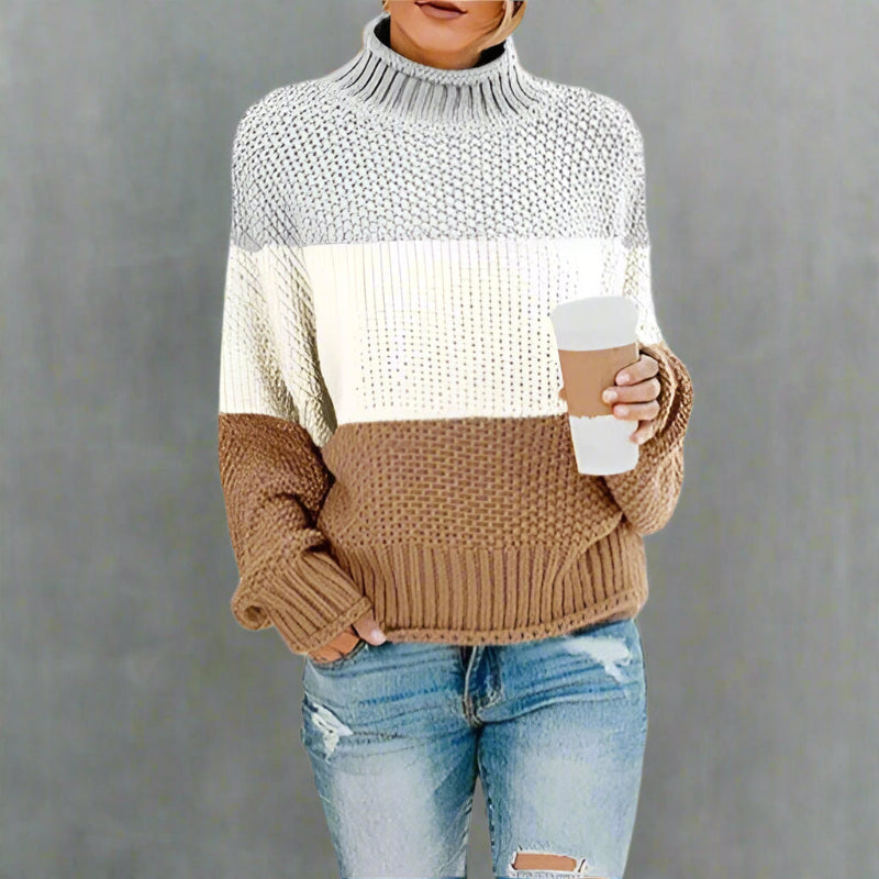 Boho Striped Knit Sweater