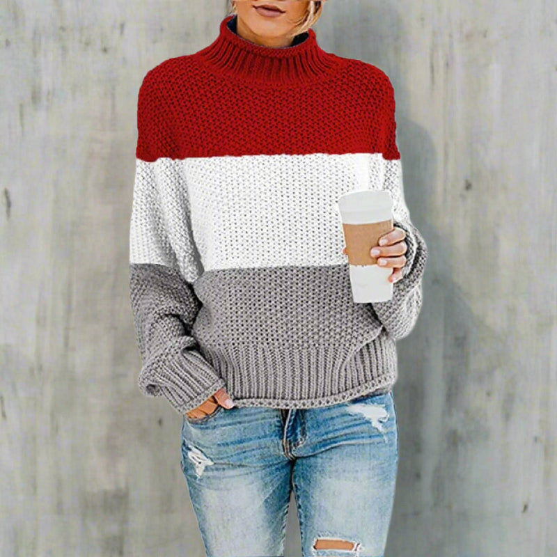 Boho Striped Knit Sweater