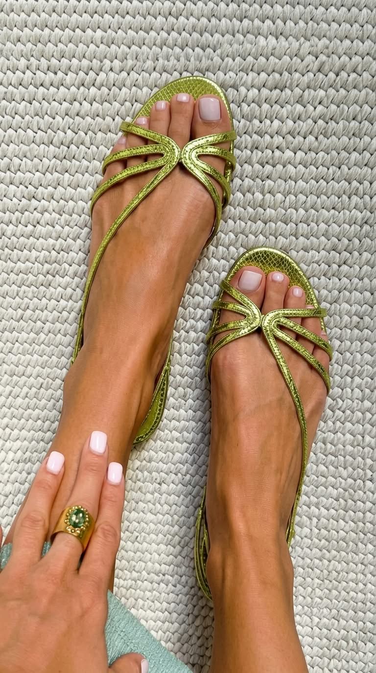 GOLDEN SUMMER ELEGANCE SANDALS