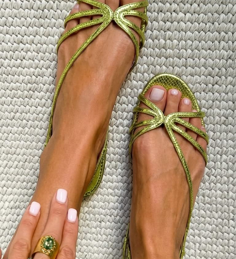 GOLDEN SUMMER ELEGANCE SANDALS