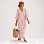PINK STRIPED CAFTAN