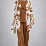 BROWN THREE-PIECE SET