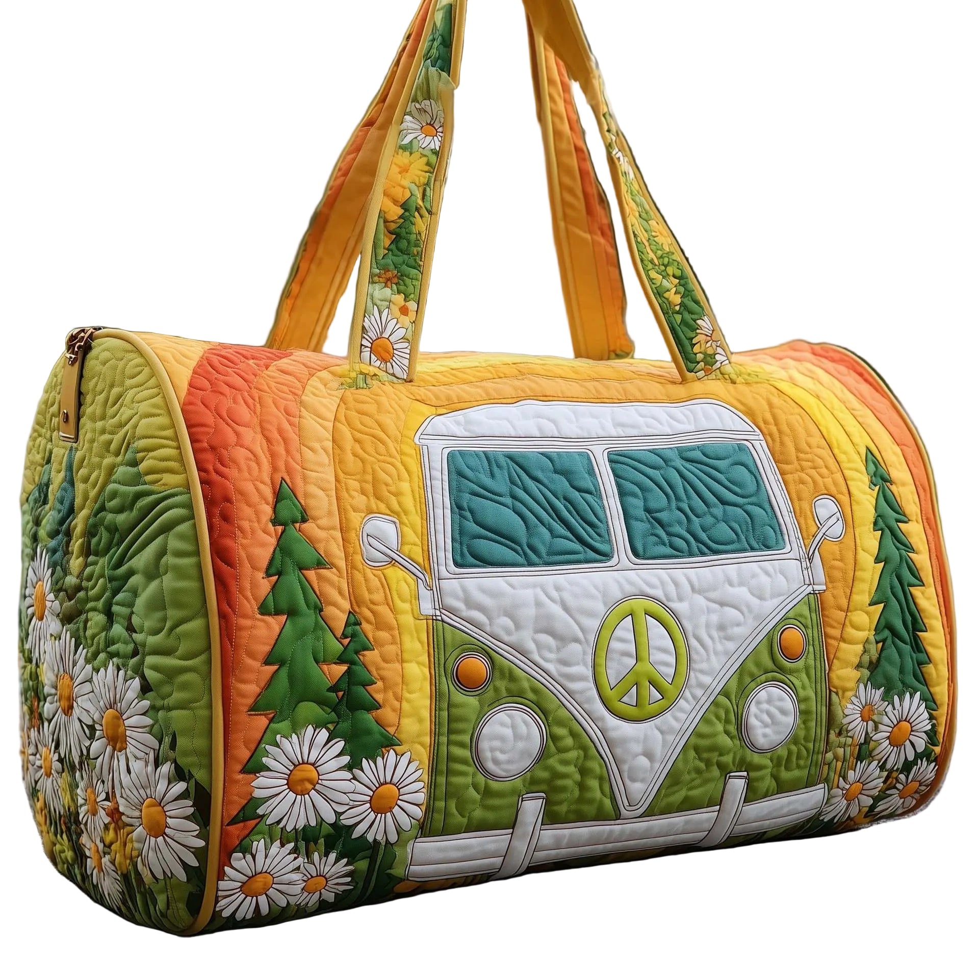 BOLSA DUFFLE ACOLCHADA CON ESTILO HIPPY VAN