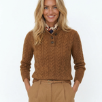 Arden Button-Up Cashmere Sweater