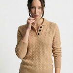 Arden Button-Up Cashmere Sweater